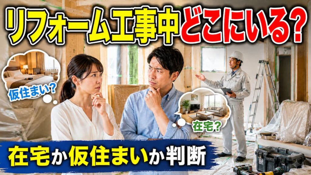 リフォーム工事中はどこにいる？